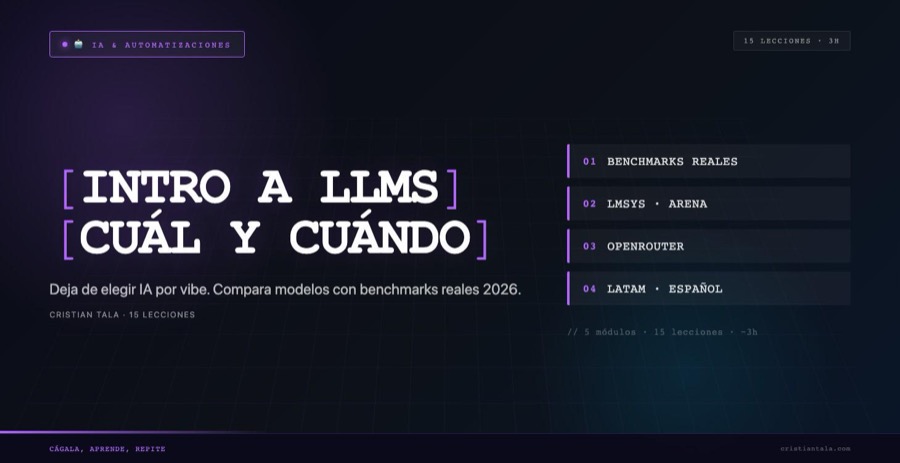 Portada del curso Intro a LLMs